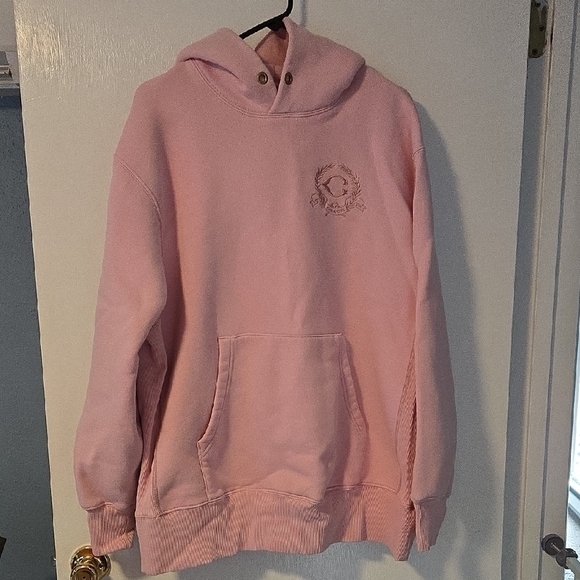 Coach Light Pink Sweatshirt with Embroidered Logo NWOT